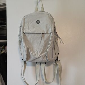 Beige Casual Backpack/Sling Bag